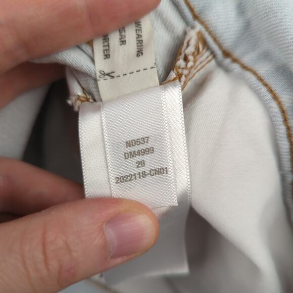 Madewell The Perfect Vintage Wide Leg Crop Jeans Women's Size 29 Light Wash - Picture 9 of 9